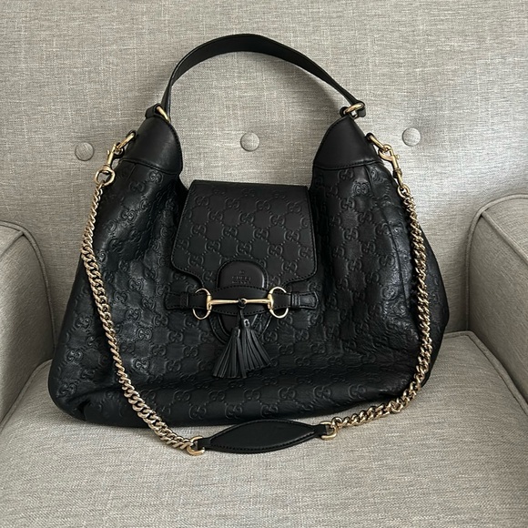 Gucci Handbags - Gucci Emily Guccissima Leather Hobo